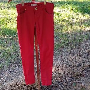 ZCO Red Skinny jeans juniors 3 coated